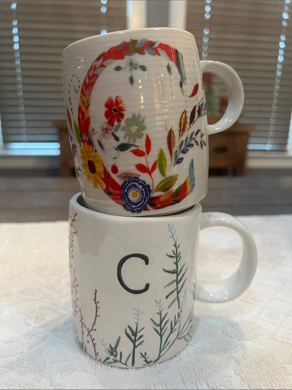 Initial “C” Monogram Mugs by Anthropologie